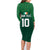 Custom Ireland Rugby Go Shamrocks Family Matching Long Sleeve Bodycon Dress and Hawaiian Shirt - Wonder Print Shop