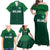 Custom Ireland Rugby Go Shamrocks Family Matching Off Shoulder Maxi Dress and Hawaiian Shirt - Wonder Print Shop