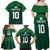 Custom Ireland Rugby Go Shamrocks Family Matching Off Shoulder Maxi Dress and Hawaiian Shirt - Wonder Print Shop