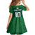 Custom Ireland Rugby Go Shamrocks Family Matching Off Shoulder Short Dress and Hawaiian Shirt - Wonder Print Shop