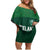 Custom Ireland Rugby Go Shamrocks Family Matching Off Shoulder Short Dress and Hawaiian Shirt - Wonder Print Shop