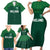 Custom Ireland Rugby Go Shamrocks Family Matching Short Sleeve Bodycon Dress and Hawaiian Shirt - Wonder Print Shop