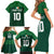 Custom Ireland Rugby Go Shamrocks Family Matching Short Sleeve Bodycon Dress and Hawaiian Shirt - Wonder Print Shop