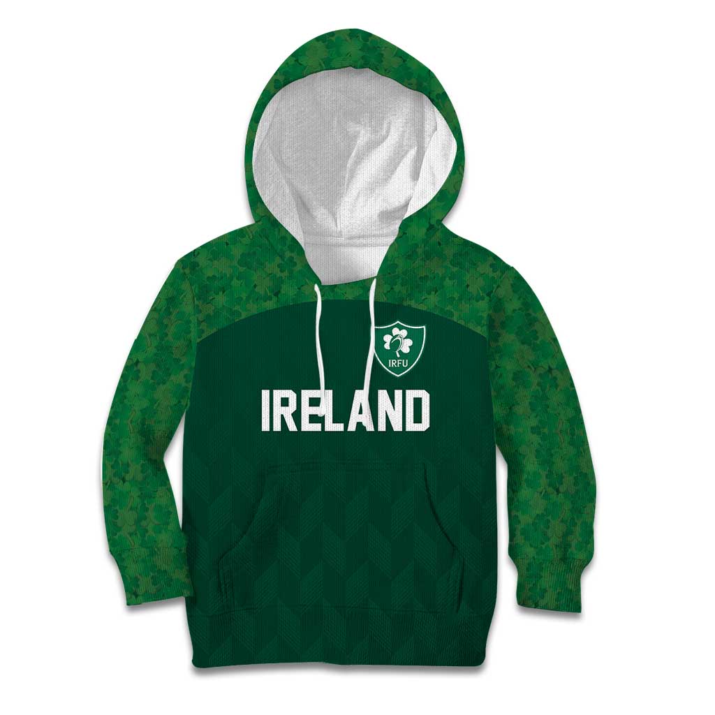 Custom Ireland Rugby Go Shamrocks Kid Hoodie - Wonder Print Shop