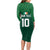 Custom Ireland Rugby Go Shamrocks Long Sleeve Bodycon Dress - Wonder Print Shop