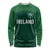 Custom Ireland Rugby Go Shamrocks Long Sleeve Shirt - Wonder Print Shop