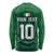 Custom Ireland Rugby Go Shamrocks Long Sleeve Shirt - Wonder Print Shop