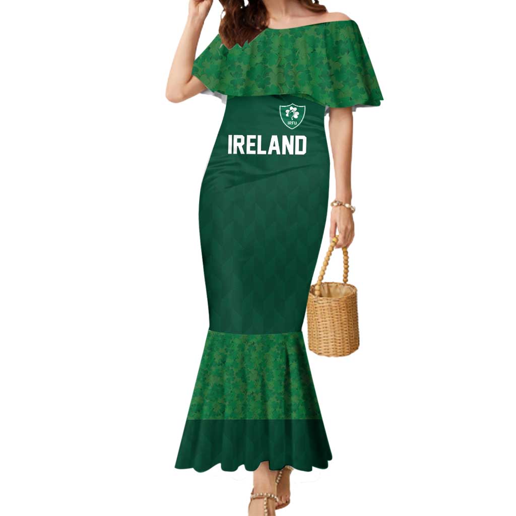 Custom Ireland Rugby Go Shamrocks Mermaid Dress - Wonder Print Shop