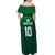 Custom Ireland Rugby Go Shamrocks Off Shoulder Maxi Dress - Wonder Print Shop