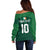 Custom Ireland Rugby Go Shamrocks Off Shoulder Sweater - Wonder Print Shop