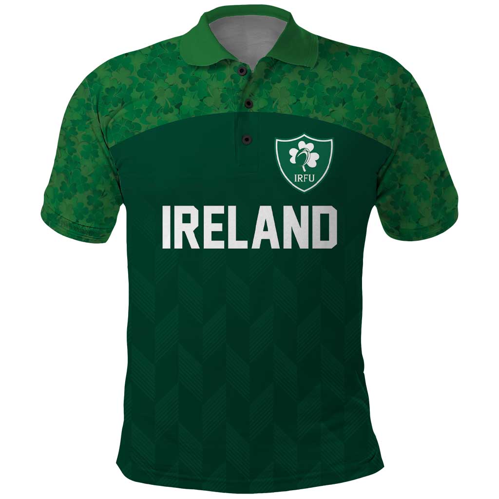 Custom Ireland Rugby Go Shamrocks Polo Shirt - Wonder Print Shop