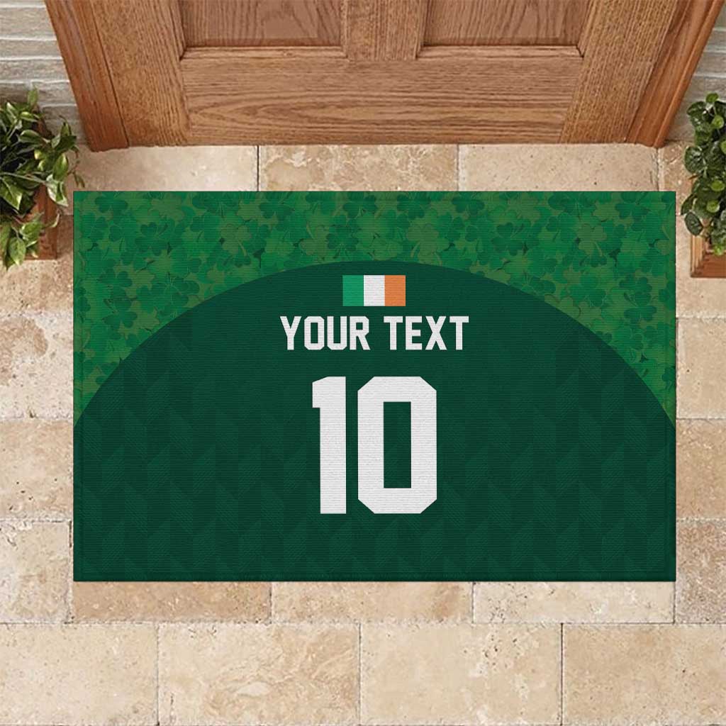 Custom Ireland Rugby Go Shamrocks Rubber Doormat