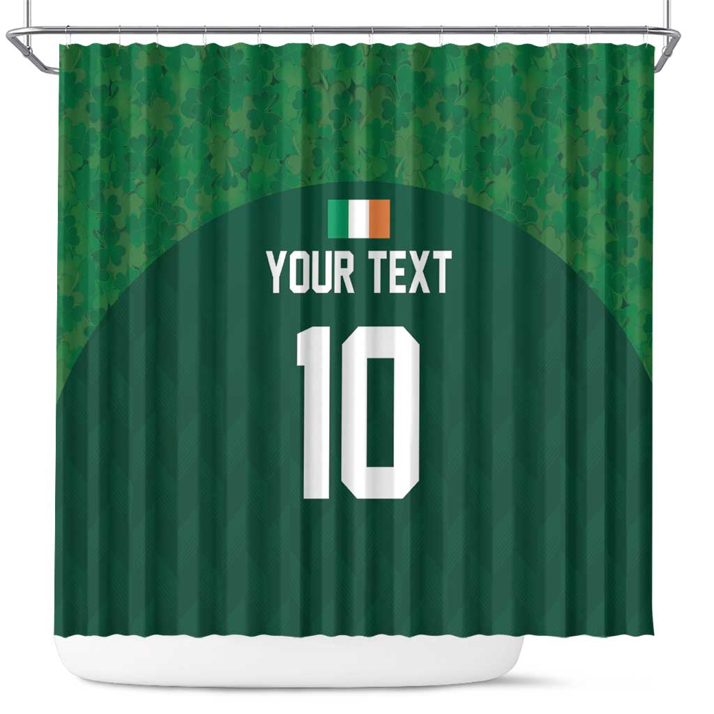 Custom Ireland Rugby Go Shamrocks Shower Curtain