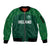 Custom Ireland Rugby Go Shamrocks Sleeve Zip Bomber Jacket - Wonder Print Shop