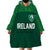 Custom Ireland Rugby Go Shamrocks Wearable Blanket Hoodie