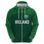 Custom Ireland Rugby Go Shamrocks Zip Hoodie