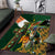 Personalized South Africa Versus Ireland Rugby Area Rug The Springbok Mascot and Celtic Cross Together - Wonder Print Shop