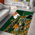 Personalized South Africa Versus Ireland Rugby Area Rug The Springbok Mascot and Celtic Cross Together - Wonder Print Shop