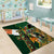 Personalized South Africa Versus Ireland Rugby Area Rug The Springbok Mascot and Celtic Cross Together - Wonder Print Shop