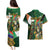 Personalized South Africa Versus Ireland Rugby Couples Matching Puletasi and Hawaiian Shirt The Springbok Mascot and Celtic Cross Together - Wonder Print Shop