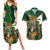 Personalized South Africa Versus Ireland Rugby Couples Matching Summer Maxi Dress and Hawaiian Shirt The Springbok Mascot and Celtic Cross Together - Wonder Print Shop