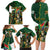 Personalized South Africa Versus Ireland Rugby Family Matching Long Sleeve Bodycon Dress and Hawaiian Shirt The Springbok Mascot and Celtic Cross Together - Wonder Print Shop