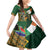 Personalized South Africa Versus Ireland Rugby Family Matching Mermaid Dress and Hawaiian Shirt The Springbok Mascot and Celtic Cross Together - Wonder Print Shop