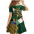 Personalized South Africa Versus Ireland Rugby Family Matching Mermaid Dress and Hawaiian Shirt The Springbok Mascot and Celtic Cross Together - Wonder Print Shop