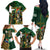 Personalized South Africa Versus Ireland Rugby Family Matching Off The Shoulder Long Sleeve Dress and Hawaiian Shirt The Springbok Mascot and Celtic Cross Together - Wonder Print Shop