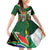 Personalized South Africa Versus Ireland Rugby Family Matching Off Shoulder Short Dress and Hawaiian Shirt The Springbok Mascot and Celtic Cross Together - Wonder Print Shop