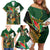 Personalized South Africa Versus Ireland Rugby Family Matching Off Shoulder Short Dress and Hawaiian Shirt The Springbok Mascot and Celtic Cross Together - Wonder Print Shop