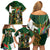 Personalized South Africa Versus Ireland Rugby Family Matching Off Shoulder Short Dress and Hawaiian Shirt The Springbok Mascot and Celtic Cross Together - Wonder Print Shop