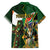 Personalized South Africa Versus Ireland Rugby Family Matching Puletasi and Hawaiian Shirt The Springbok Mascot and Celtic Cross Together - Wonder Print Shop