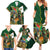 Personalized South Africa Versus Ireland Rugby Family Matching Summer Maxi Dress and Hawaiian Shirt The Springbok Mascot and Celtic Cross Together - Wonder Print Shop