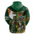 Personalized South Africa Versus Ireland Rugby Hoodie The Springbok Mascot and Celtic Cross Together - Wonder Print Shop