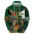 Personalized South Africa Versus Ireland Rugby Hoodie The Springbok Mascot and Celtic Cross Together - Wonder Print Shop