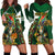 Personalized South Africa Versus Ireland Rugby Hoodie Dress The Springbok Mascot and Celtic Cross Together - Wonder Print Shop