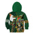 Personalized South Africa Versus Ireland Rugby Kid Hoodie The Springbok Mascot and Celtic Cross Together - Wonder Print Shop