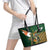 Personalized South Africa Versus Ireland Rugby Leather Tote Bag The Springbok Mascot and Celtic Cross Together - Wonder Print Shop