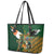 Personalized South Africa Versus Ireland Rugby Leather Tote Bag The Springbok Mascot and Celtic Cross Together - Wonder Print Shop