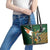 Personalized South Africa Versus Ireland Rugby Leather Tote Bag The Springbok Mascot and Celtic Cross Together - Wonder Print Shop