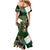 Personalized South Africa Versus Ireland Rugby Mermaid Dress The Springbok Mascot and Celtic Cross Together - Wonder Print Shop