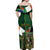 Personalized South Africa Versus Ireland Rugby Off Shoulder Maxi Dress The Springbok Mascot and Celtic Cross Together - Wonder Print Shop