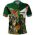 Personalized South Africa Versus Ireland Rugby Polo Shirt The Springbok Mascot and Celtic Cross Together - Wonder Print Shop