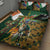 Personalized South Africa Versus Ireland Rugby Quilt Bed Set The Springbok Mascot and Celtic Cross Together