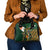 Personalized South Africa Versus Ireland Rugby Shoulder Handbag The Springbok Mascot and Celtic Cross Together