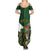 Personalized South Africa Versus Ireland Rugby Summer Maxi Dress The Springbok Mascot and Celtic Cross Together