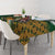 Personalized South Africa Versus Ireland Rugby Tablecloth The Springbok Mascot and Celtic Cross Together