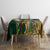 Personalized South Africa Versus Ireland Rugby Tablecloth The Springbok Mascot and Celtic Cross Together