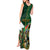 Personalized South Africa Versus Ireland Rugby Tank Maxi Dress The Springbok Mascot and Celtic Cross Together